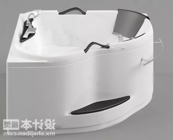 Bathroom Corner Tub 3d model