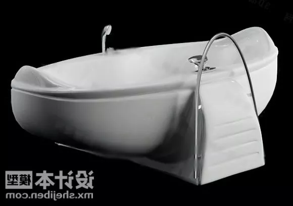 Pink Bathtub 3d model