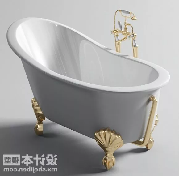 Antique Rectangle Bath Rondo 3d model