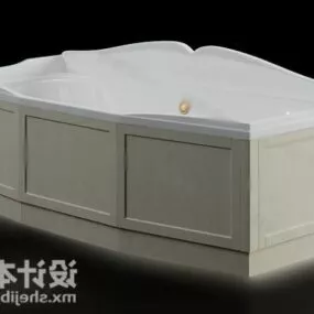 Bathroom Accessories Bathtub With Jacuzzi 3d model