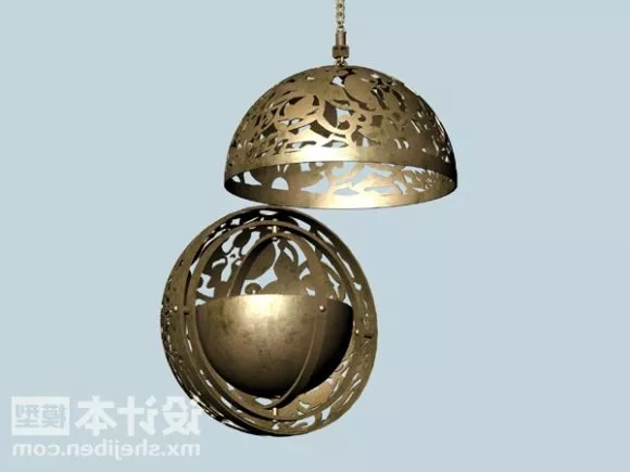 Carving Sphere Lamp 3d model Carving Sphere Lamp 3d model