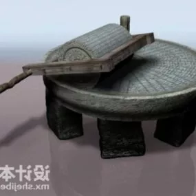 Chinese Bronze Circle Plate 3d model