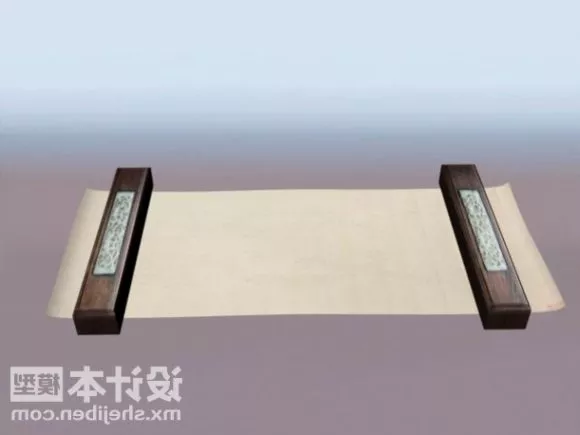 Chinese Paper Object 3d model Chinese Paper Object 3d model