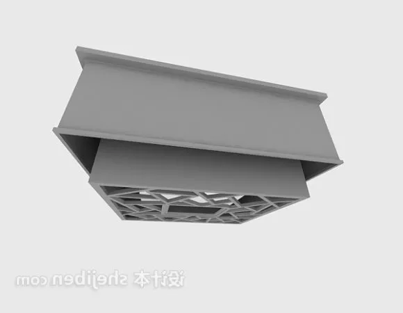Black Steel Pendant Lamp Wire Cover Bulb 3d model