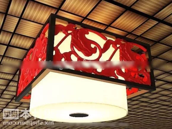 Table Lamp With Figurine Base 3d model