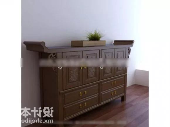 Secret Cabinet Chinese Furniture 3d model Secret Cabinet Chinese Furniture 3d model