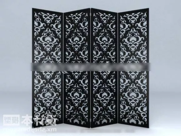 Cnc Carved Screen 3d model