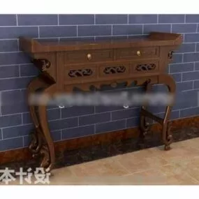 Old Vintage Cabinet Chinese Furniture 3d model