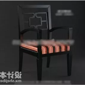 Chinese Home Chair Wooden Frame 3d model