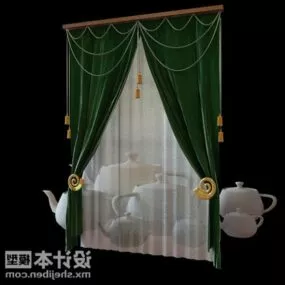 Curtain Room Divider 3d model