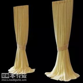 Big Curtain For Meeting Room 3d model