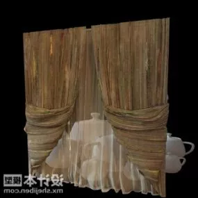 Transparent Curtain Indoor Furniture 3d model