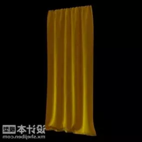 Single Curtain Indoor Furniture 3d model