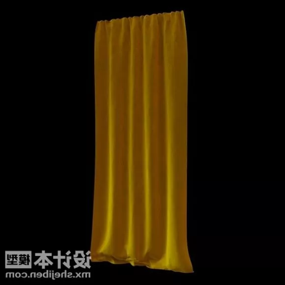 Single Curtain Indoor Furniture 3d model Single Curtain Indoor Furniture 3d model