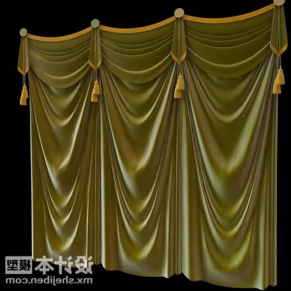 Rectangular Window White Frame 3d model