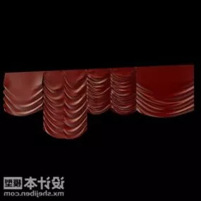 Upper Window Curtain Indoor Furniture 3d model