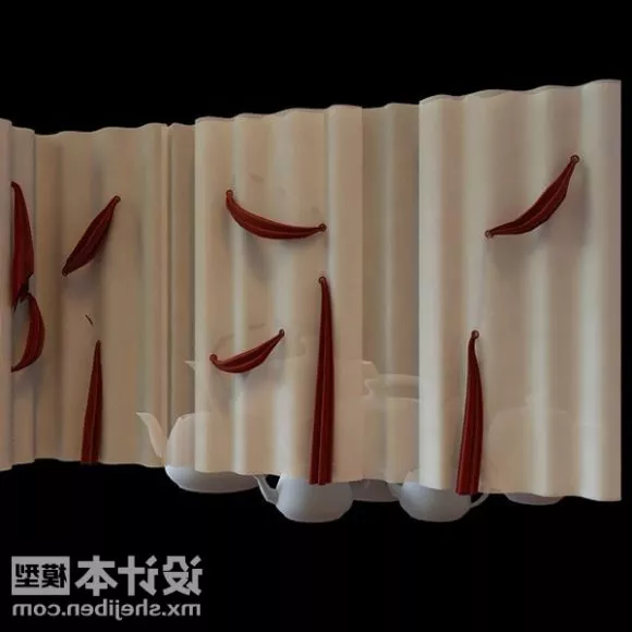 Small Blind With Textures 3d model