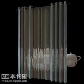 Plastic Curtain Indoor Furniture 3d model