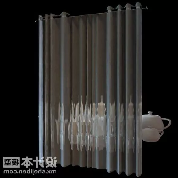Plastic Curtain Indoor Furniture 3d model Plastic Curtain Indoor Furniture 3d model
