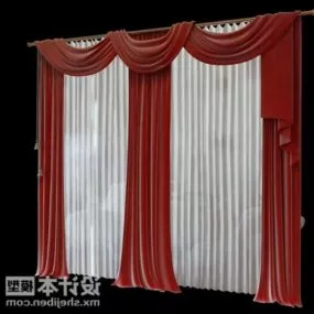 Conference Curtain Textile Furniture 3d model