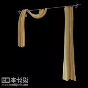 Decoration Curtain Textile Furniture 3d model