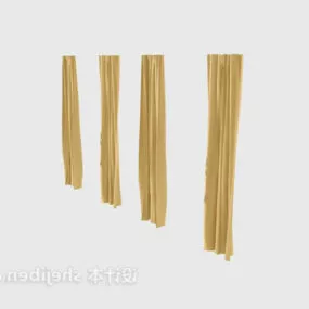 Curtain Textile Furniture Set 3d model