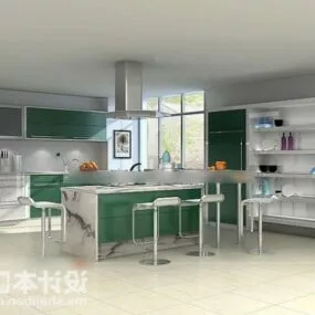 Simple Kitchen Cabinet Furniture 3d model