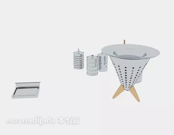 Kitchen Utensils Tableware Set 3d model Kitchen Utensils Tableware Set 3d model