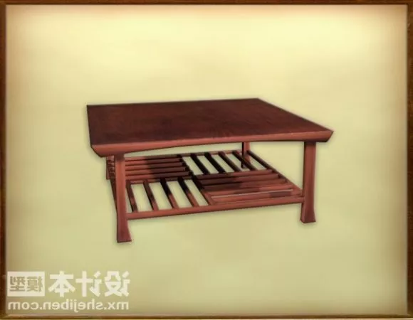 Table Curved Stand 3d model