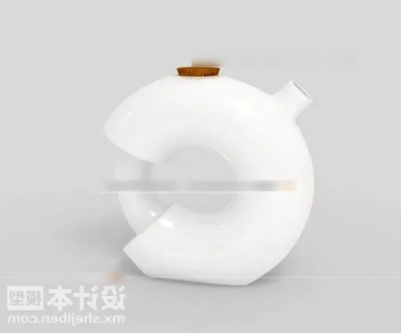 Sandal Round Bedside Table 3d model