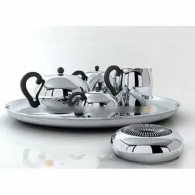 Steel Teapot Kitchen Utensils 3d model