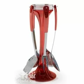 Kitchen Supplies Spoon Stand 3d model