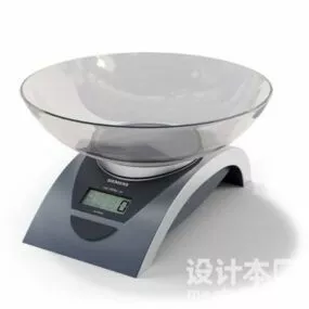 Electric Scale Kitchen Supplies 3d model