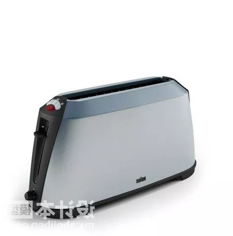 Kitchen Toaster With Slices Of Bread 3d model