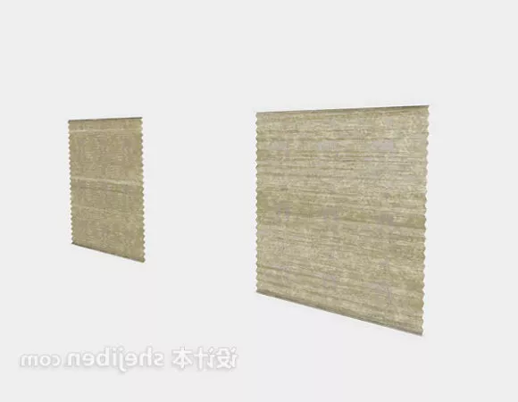 Window Curtain Vintage Pattern 3d model