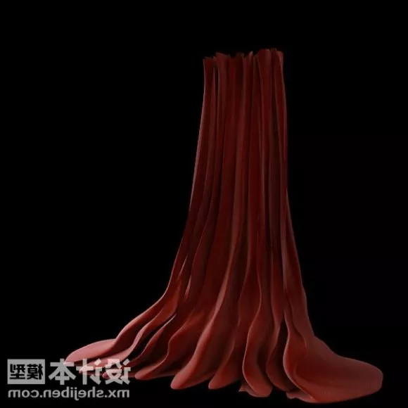 Roll Curtain For Office 3d model