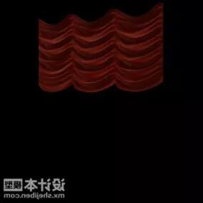 Decorative Top Curtain 3d model