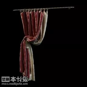 Velvet Curtain Two Layers 3d model
