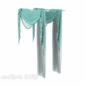 Home Window Curtain 3d model