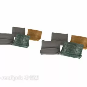 Sofa Pillow Set 3d model