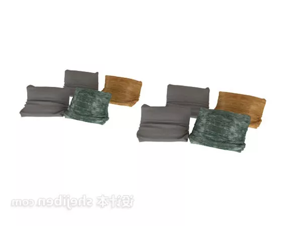 Sofa Pillow Set 3d model Sofa Pillow Set 3d model