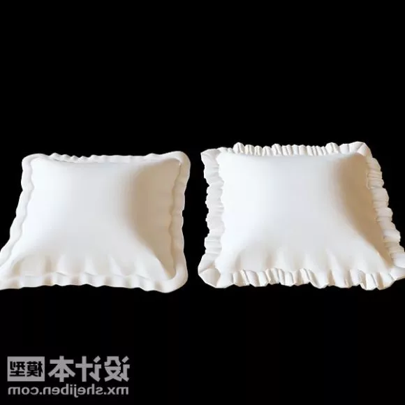 Pillows Set With Textures 3d model