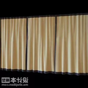 Window Curtain Fabric Material 3d model