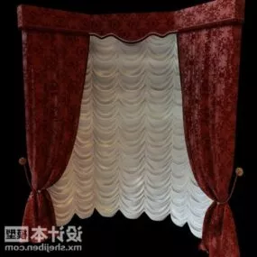 Antique Curtain 3d model
