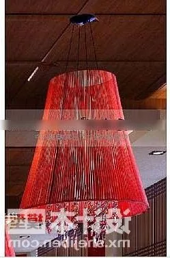 Chinese Chandelier Red Style 3d model Chinese Chandelier Red Style 3d model