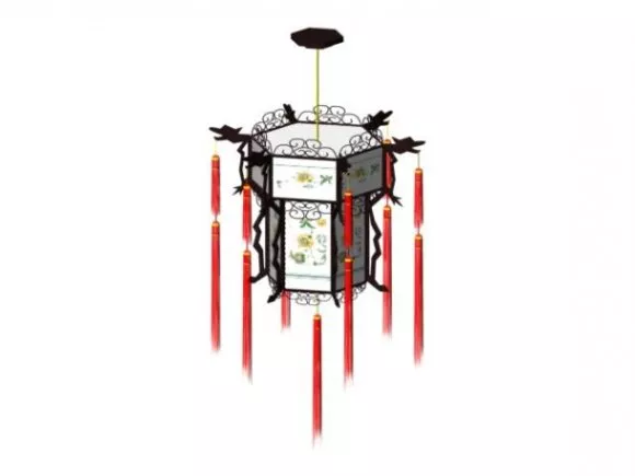 Elegant Bedside Table Lamp 3d model