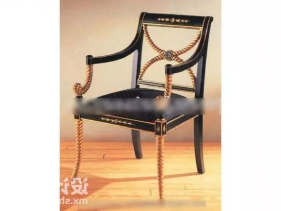 Tufted Seat With Frame 3d model