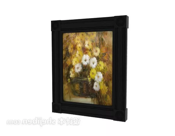 Chinese Modern Frameless Painting 3d model
