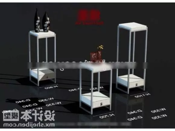 Chinese Furniture Display Stool Table 3d model Chinese Furniture Display Stool Table 3d model