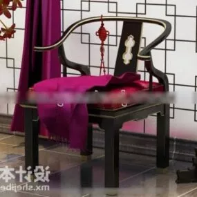 Chinese Vintage Chair V1 3d model